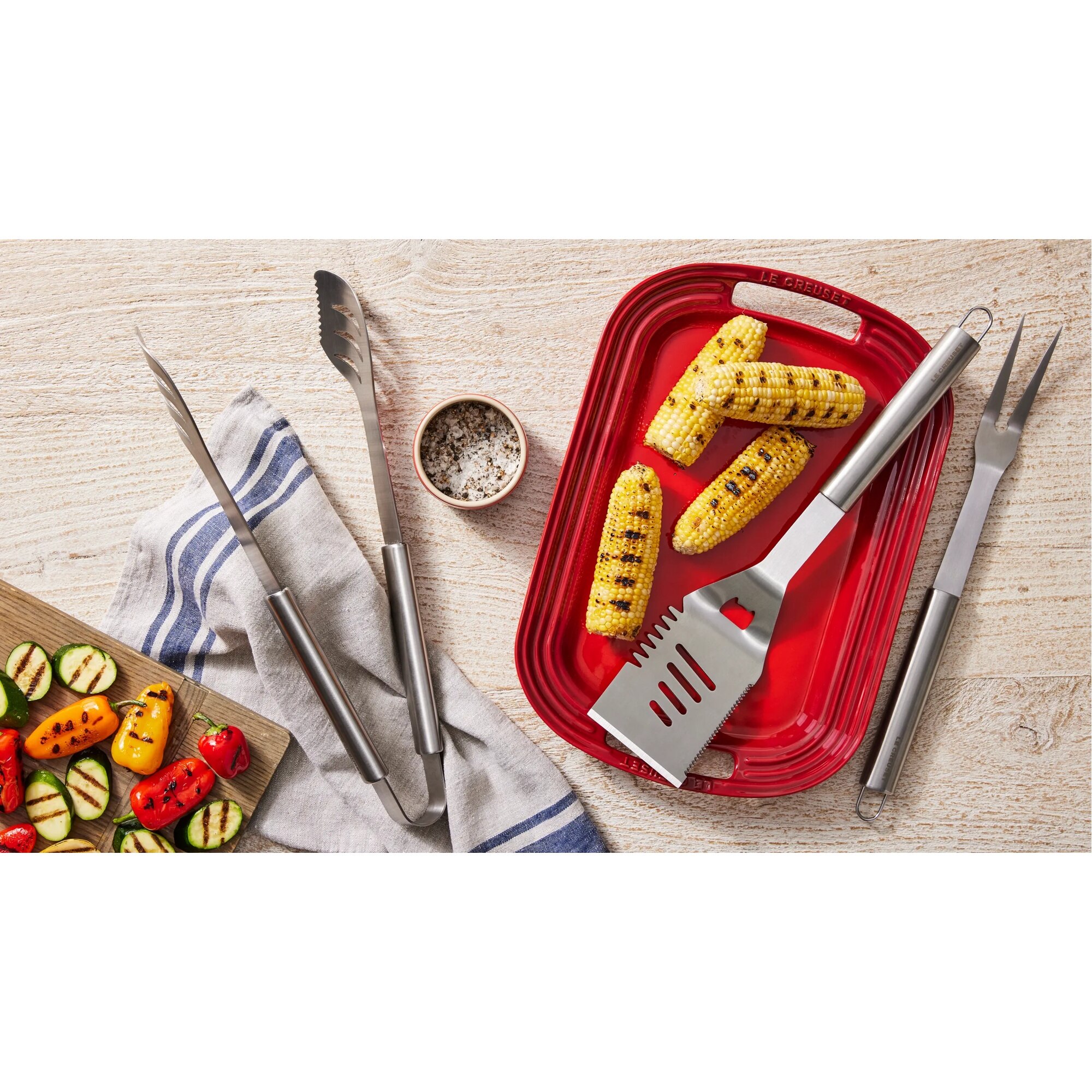Forquilha de 2 pontos de aço BBQ Le Creuset Cinzento-4