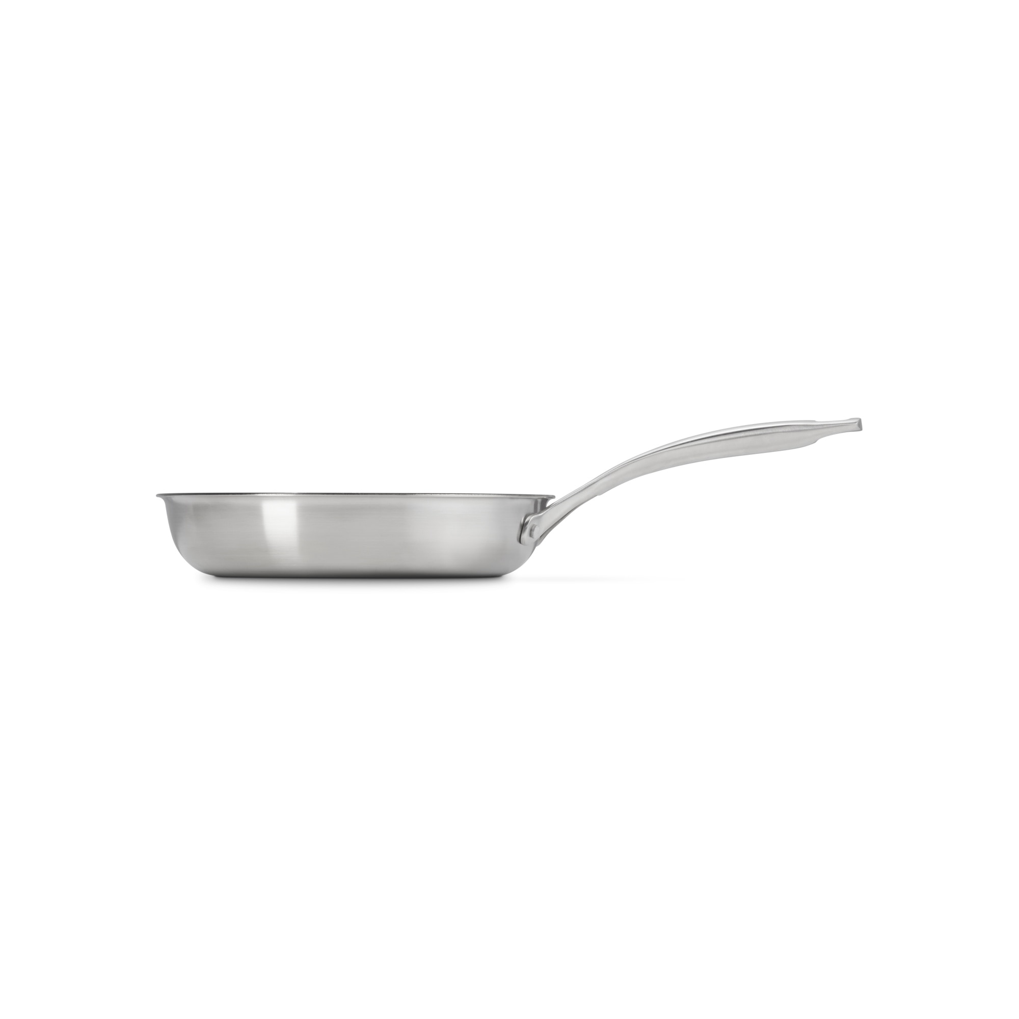 Frigideira de aço inoxidável antiaderente 3 ply Le Creuset Cinzento-3