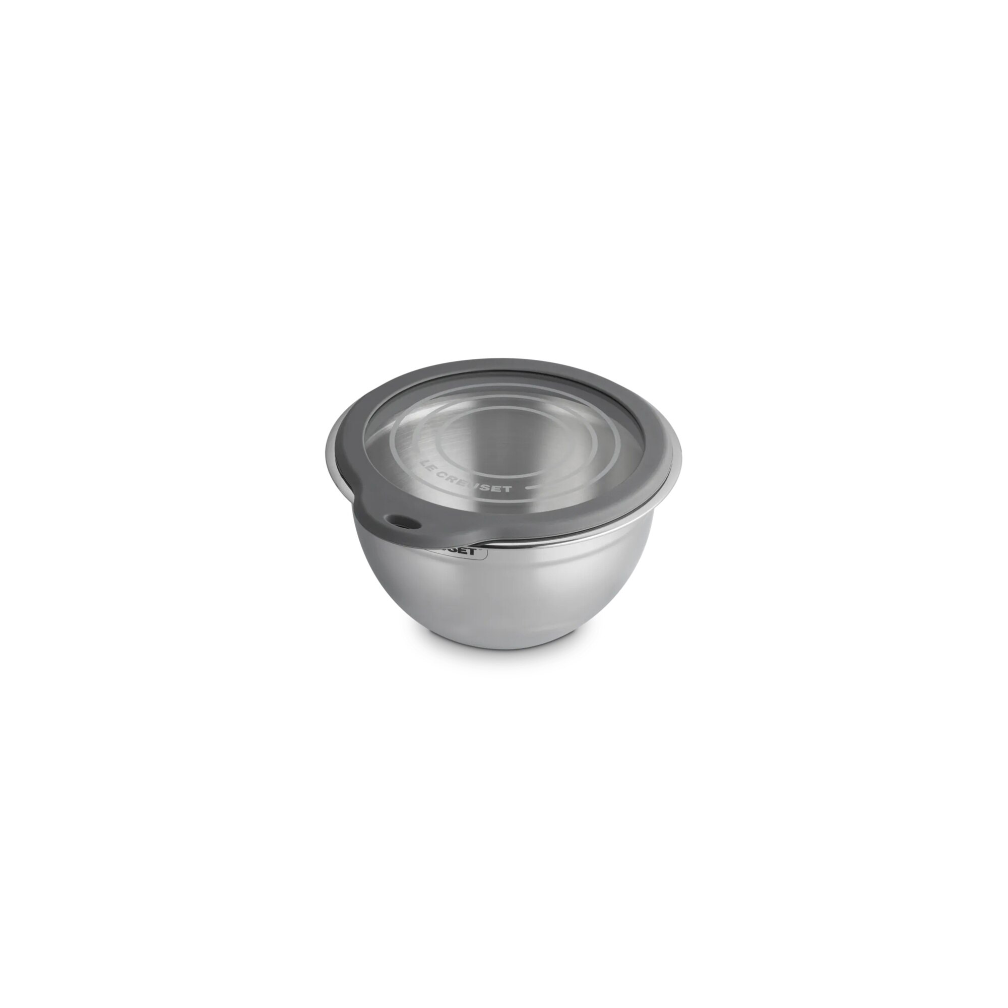 Tigela de mistura de aço com tampa Le Creuset Cinzento-2