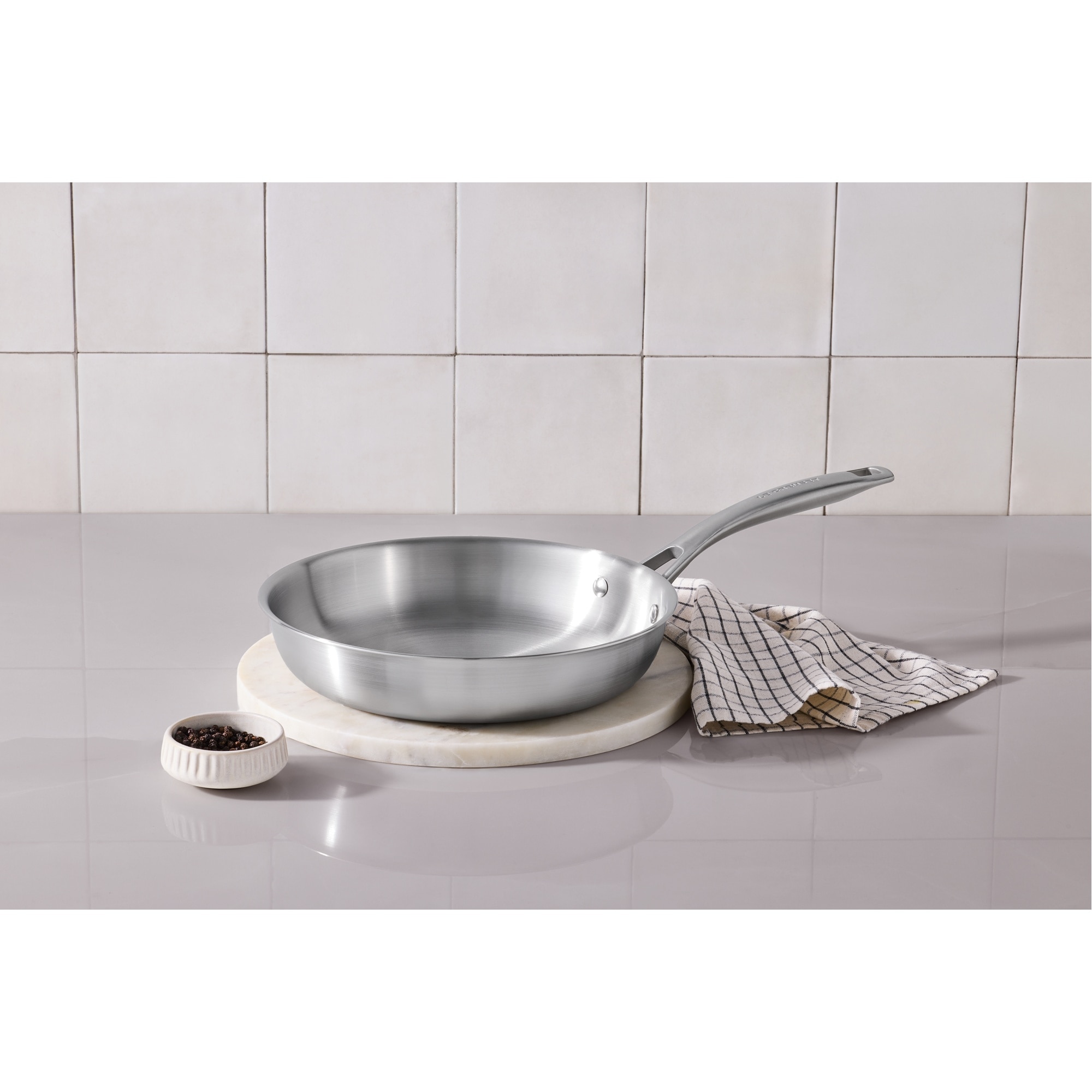 Frigideira de aço inoxidável 3-ply Essential Le Creuset Cinzento-4