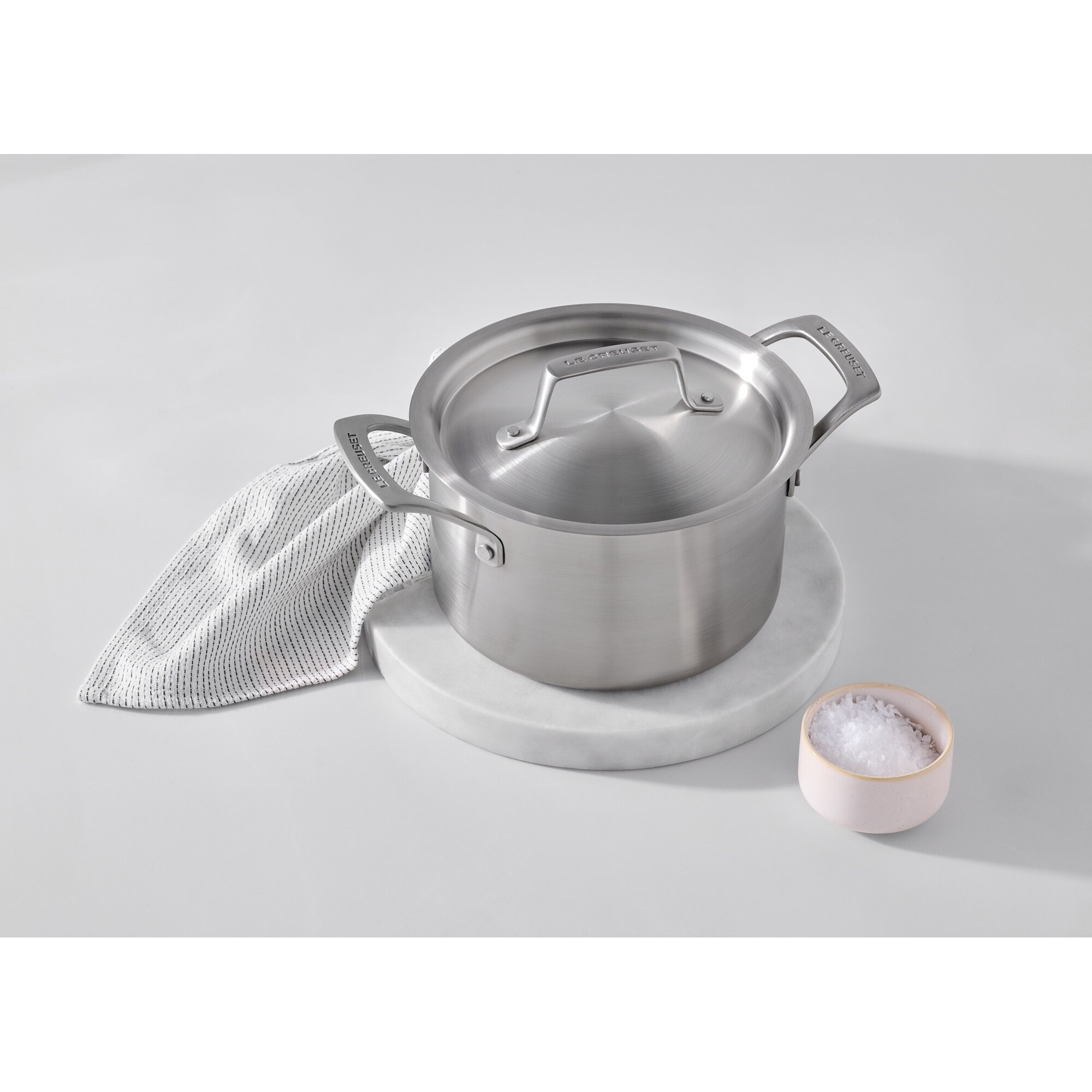 Tacho alto de aço inoxidável 3-ply Essential Le Creuset Cinzento-6