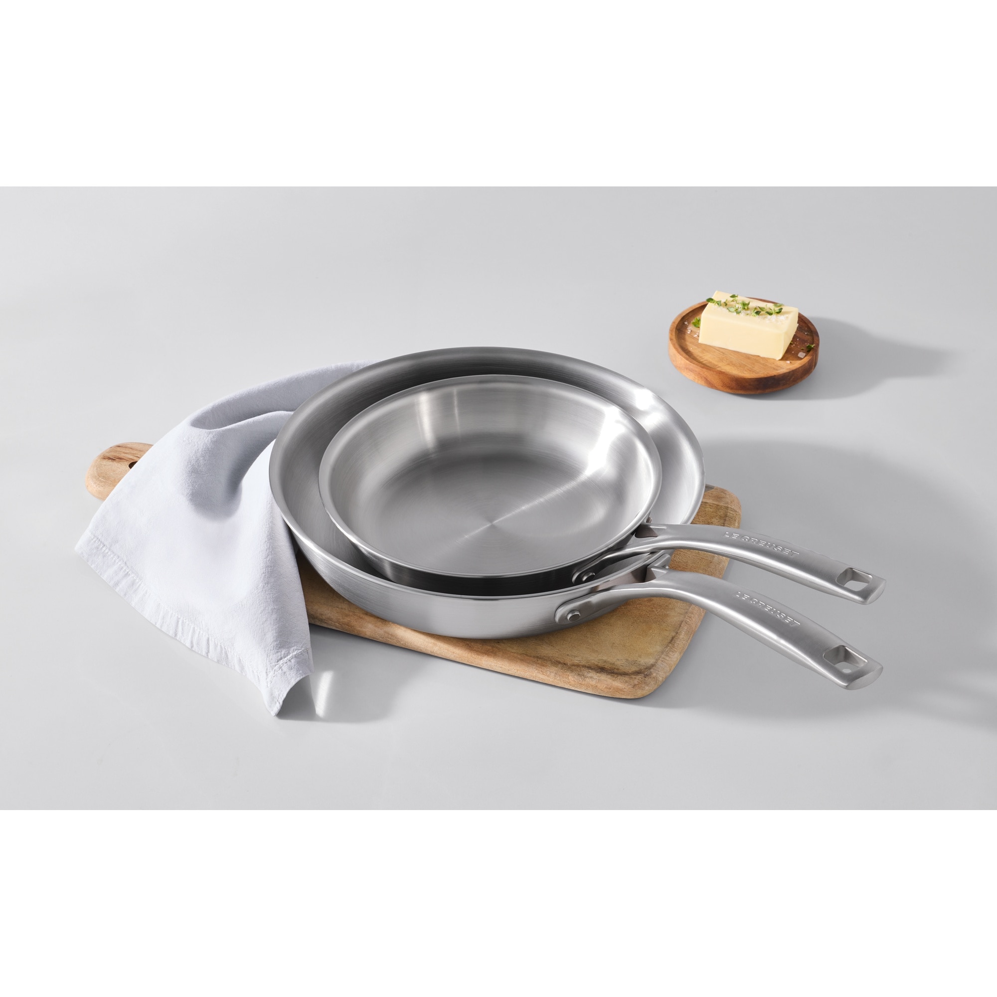 Set 2 peças de Aço Inoxidável Le Creuset Cinzento-3
