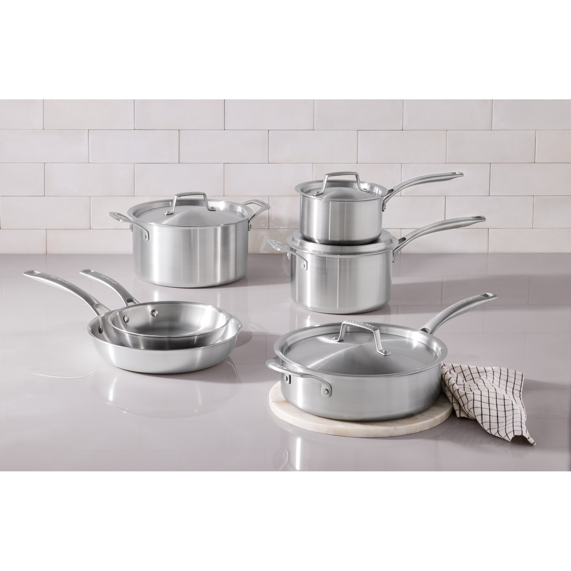 Set 6 peças de Aço Inoxidável Le Creuset Cinzento-2