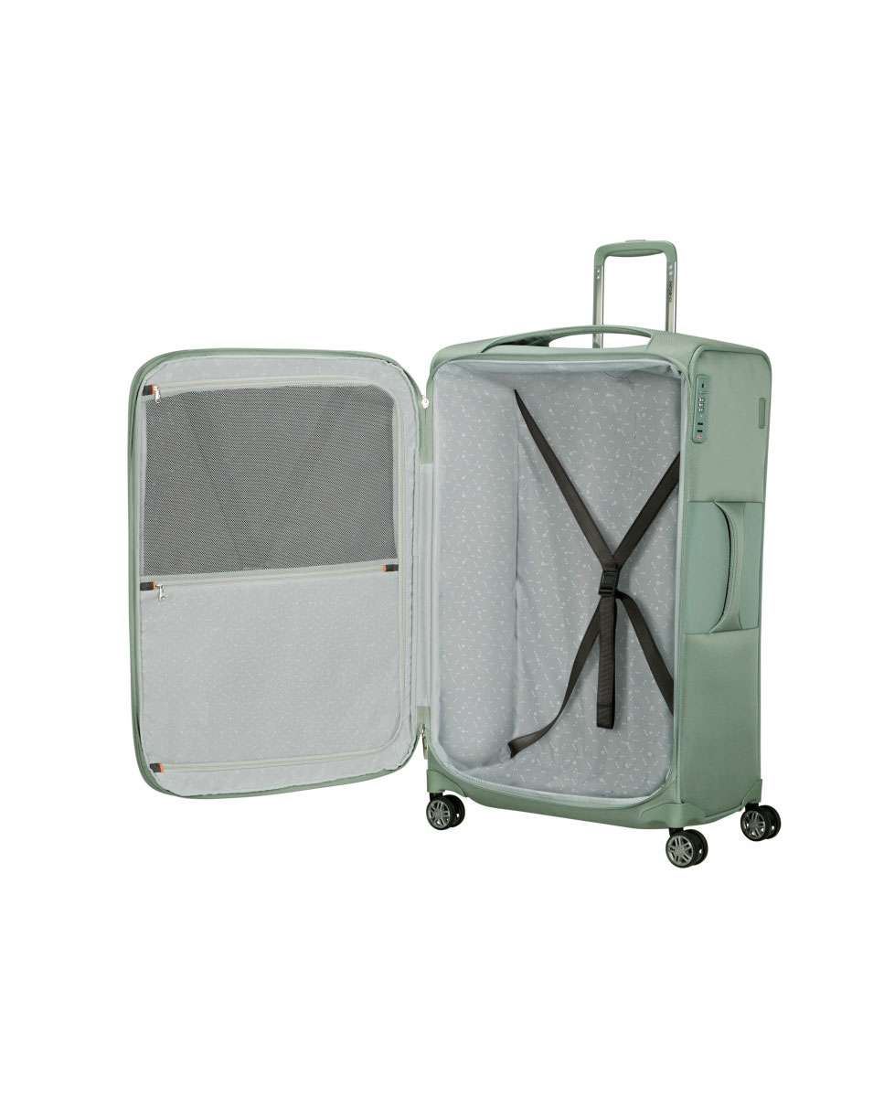 Mala de Viagem Grande Re-Lite 78cm 4 Rodas Expansível Sálvia 115L Verde-2