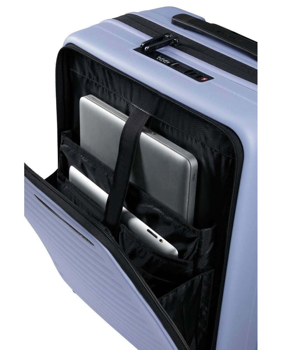Mala de Cabine Restackd 55cm 4 Rodas Expansível Acesso Frontal Lavanda 42L Lilás-2
