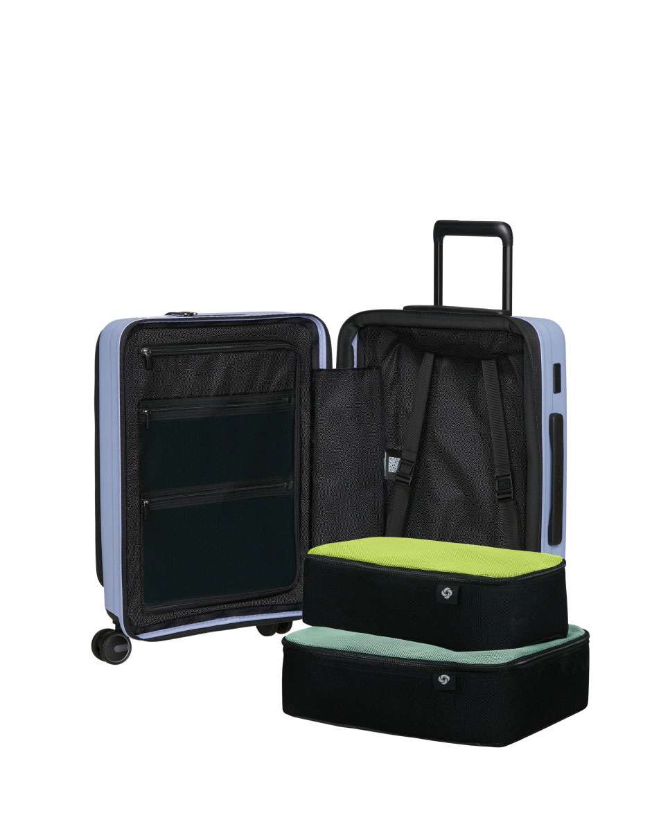 Mala de Cabine Restackd 55cm 4 Rodas Expansível Acesso Frontal Lavanda 42L Lilás-3