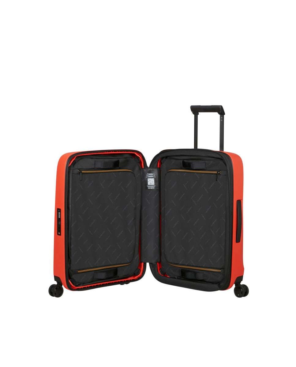 Mala de Cabine Essens  55cm 4 Rodas Expansível Lava 50L Laranja-2