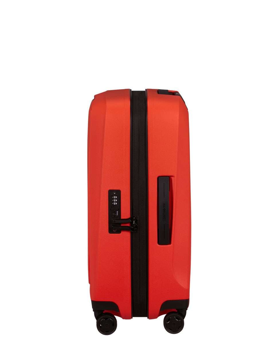 Mala de Cabine Essens  55cm 4 Rodas Expansível Lava 50L Laranja-3