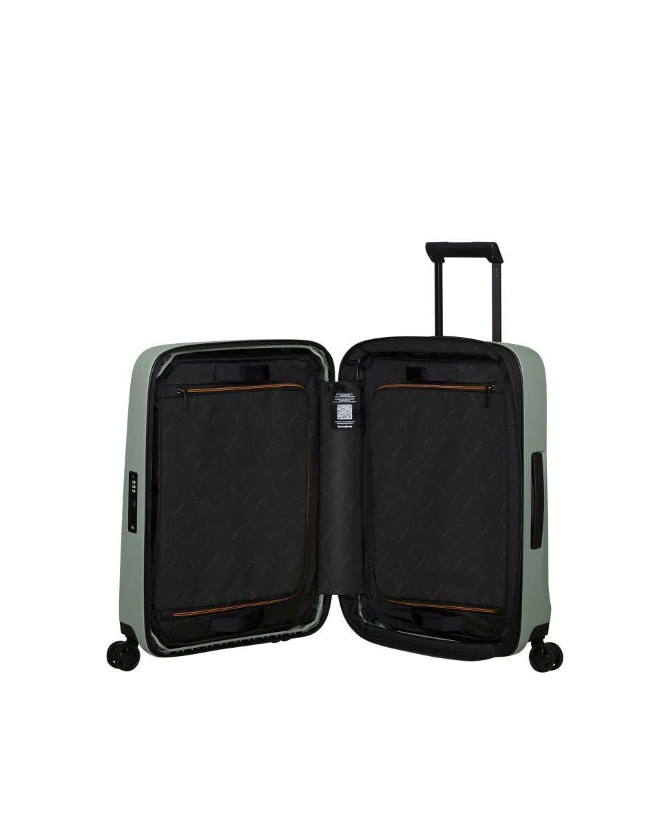 Mala de Cabine Essens 55cm 4 Rodas Expansível Sálvia 50L Verde-2