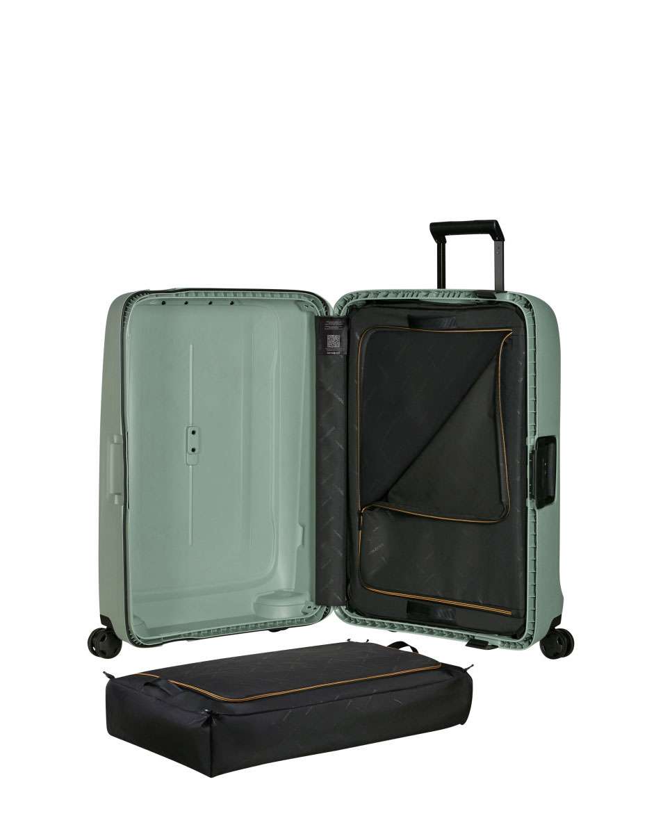 Mala de Viagem Média Essens 69cm 4 Rodas Sálvia 88L Verde-3