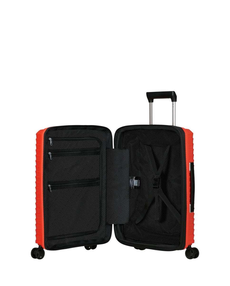Mala de Cabine Upscape 55cm 4 Rodas Expansível Lava 39L Laranja-2