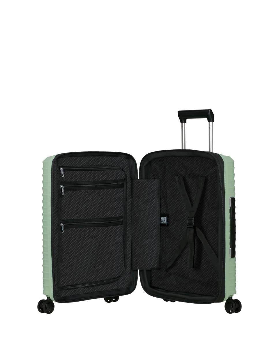 Mala de Cabine Upscape 55cm 4 Rodas Expansível Sálvia 39L Verde-2