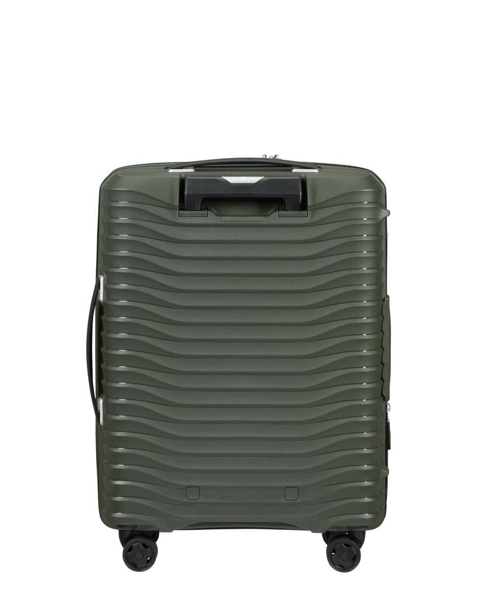 Mala de Cabine Upscape 55cm 4 Rodas Expansível Verde Tropa 39L Verde-4