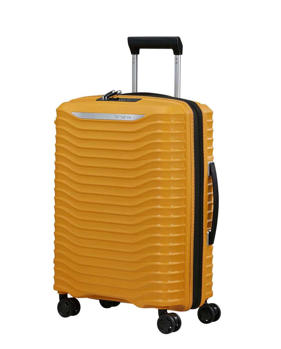 Mala de Cabine Upscape 55cm 4 Rodas Expansível Amarelo 39L Amarelo-1