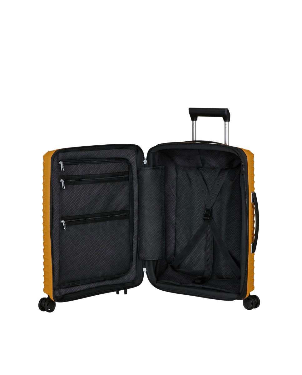 Mala de Cabine Upscape 55cm 4 Rodas Expansível Amarelo 39L Amarelo-2