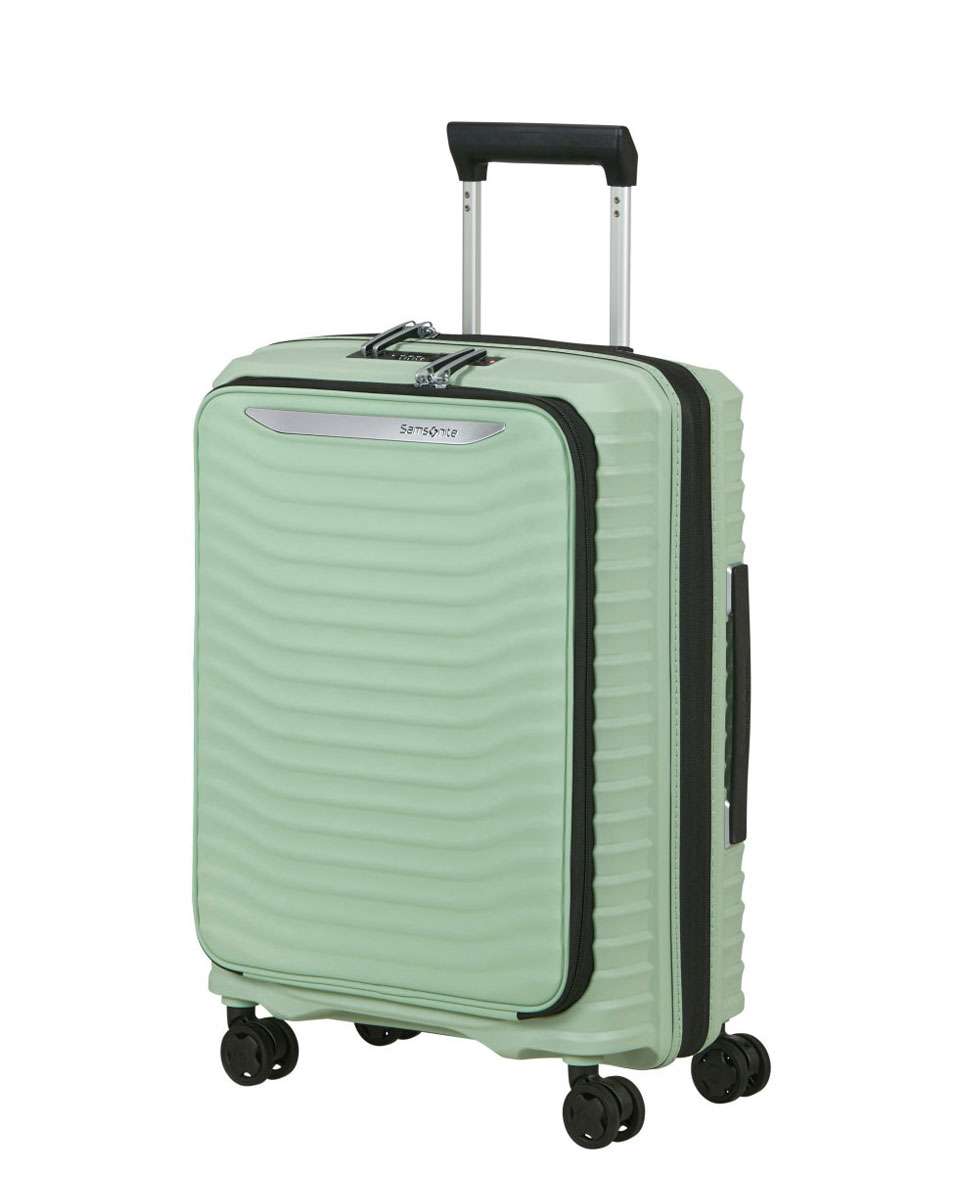 Mala de Cabine Upscape Acesso Frontal 55cm 4 Rodas Expansível Sálvia 42L Verde-1