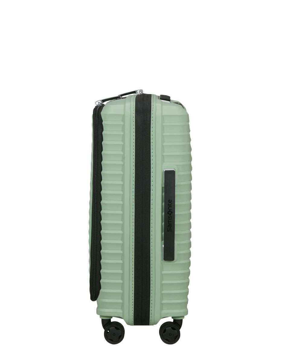Mala de Cabine Upscape Acesso Frontal 55cm 4 Rodas Expansível Sálvia 42L Verde-3