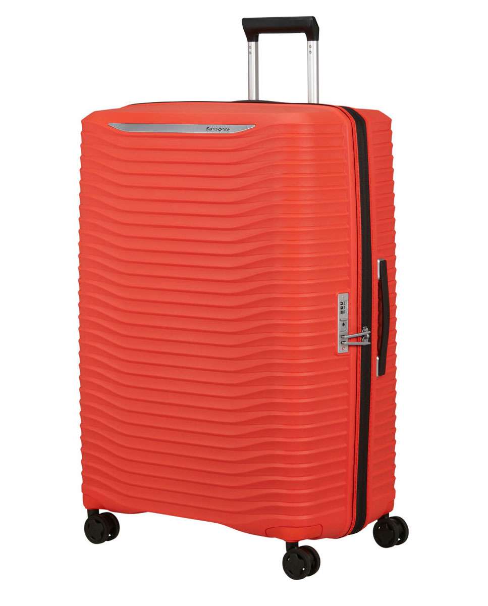 Mala de Viagem Grande Upscape 81cm 4 Rodas Expansível Lava 133L Laranja-1
