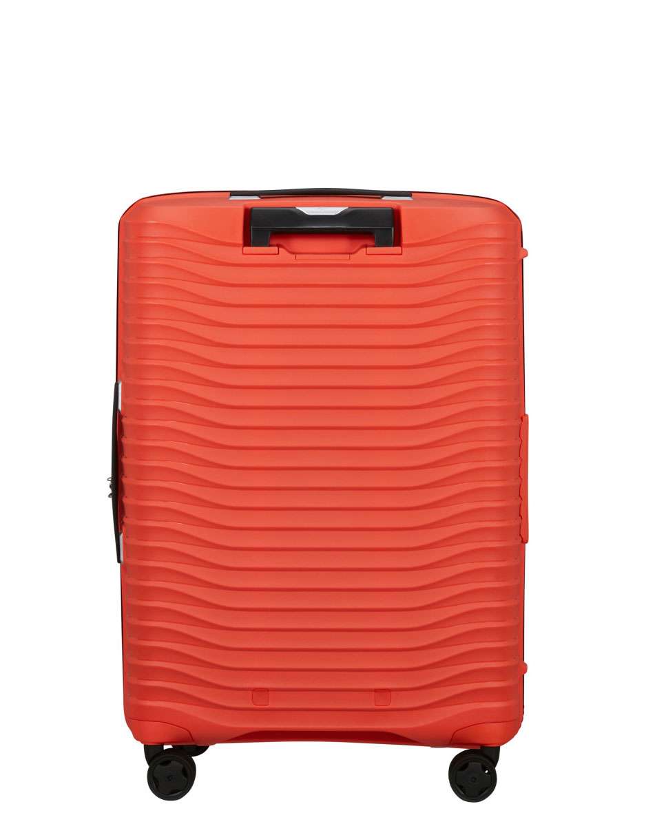 Mala de Viagem Média Upscape 68cm 4 Rodas Expansível Lava 75L Laranja-4