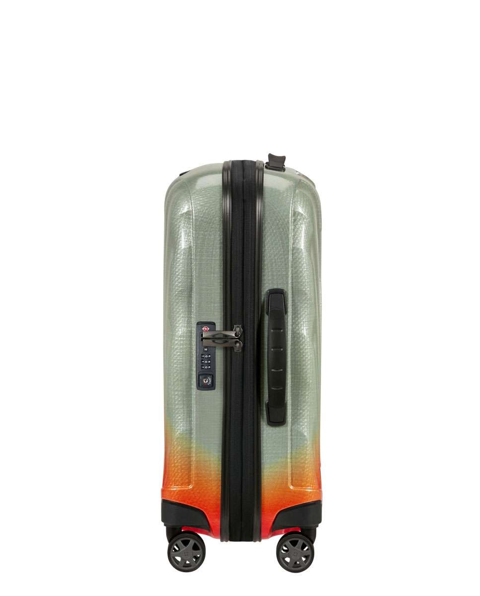 Mala de Cabine C-Lite 55cm 4 Rodas Expansível Sálvia 36L Verde-3