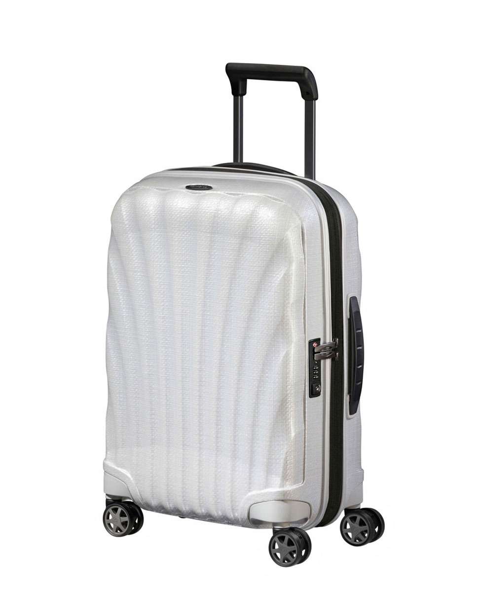 Mala de Cabine C-Lite 55cm 4 Rodas Expansível Branco 36L Branco-1