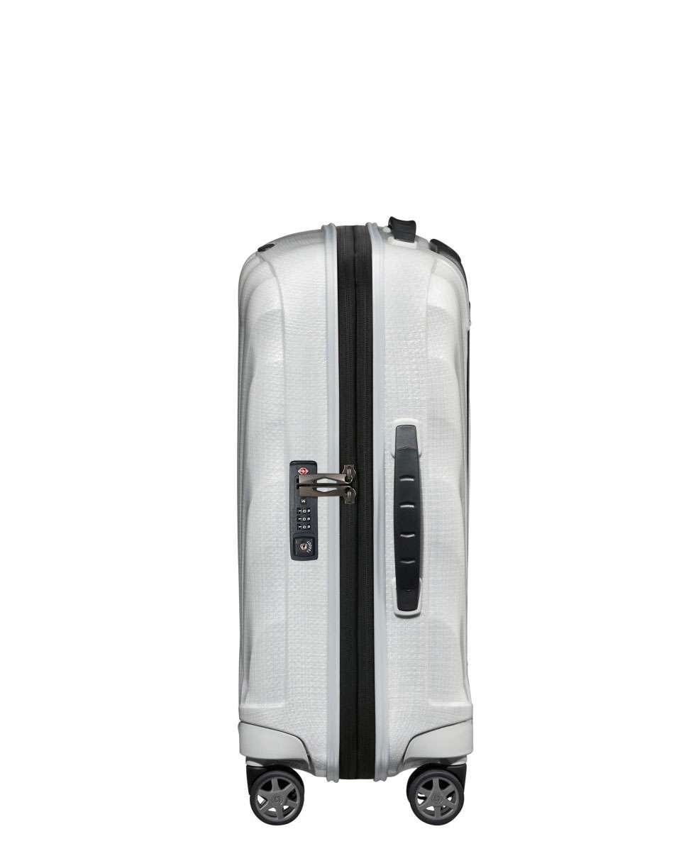 Mala de Cabine C-Lite 55cm 4 Rodas Expansível Branco 36L Branco-3