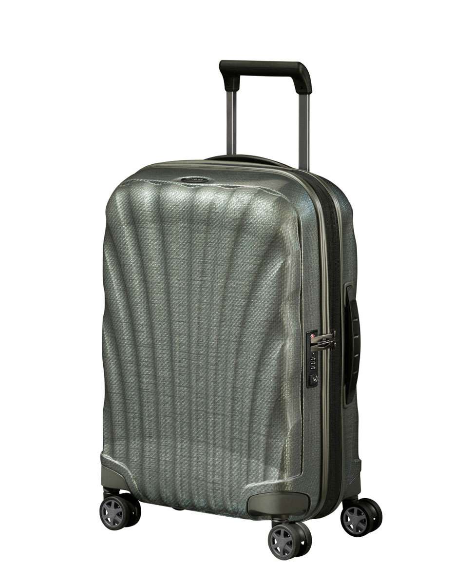 Mala de Cabine C-Lite 55cm 4 Rodas Expansível Verde Metálico 36L Verde-1