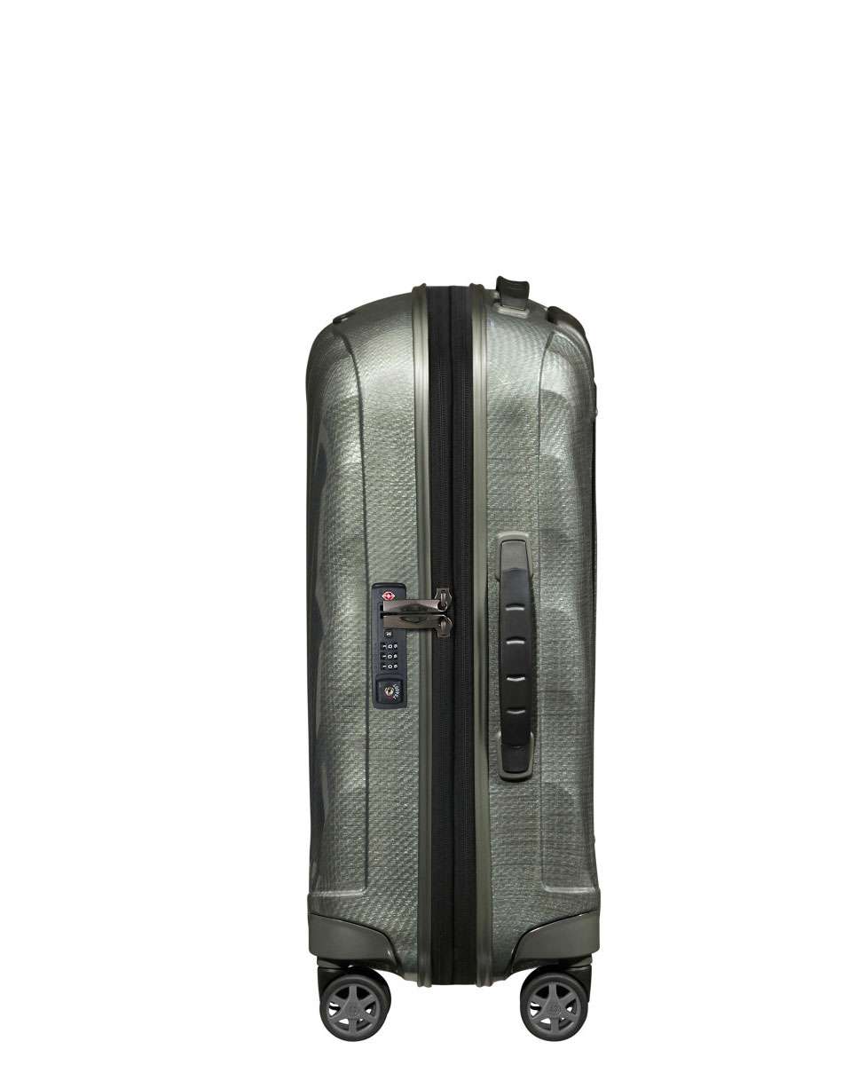 Mala de Cabine C-Lite 55cm 4 Rodas Expansível Verde Metálico 36L Verde-3