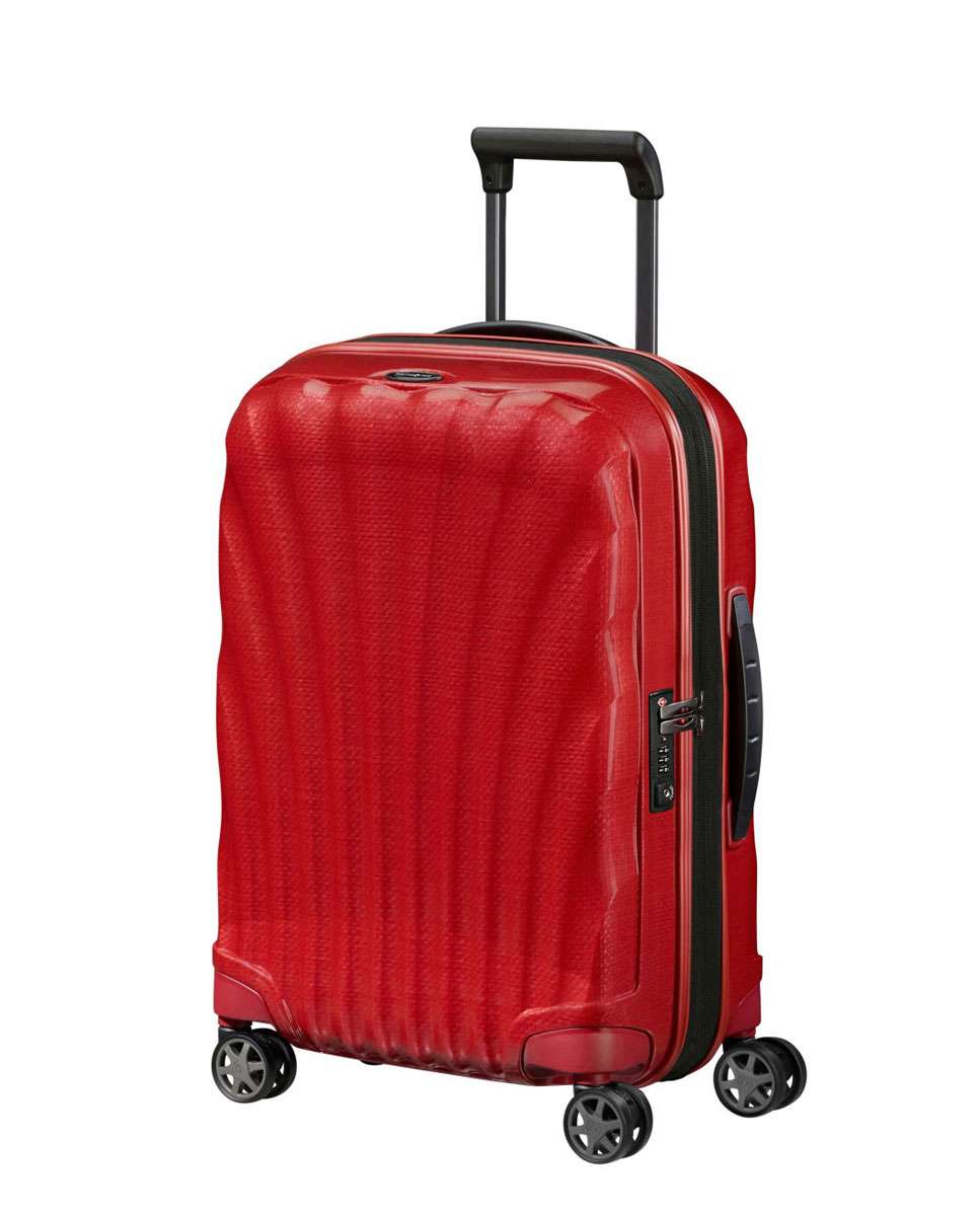 Mala de Cabine C-Lite 55cm 4 Rodas Expansível Vermelho Chili 36L Vermelho-1