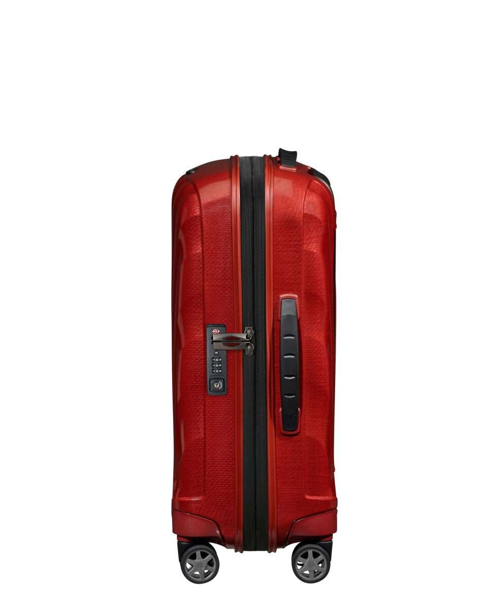 Mala de Cabine C-Lite 55cm 4 Rodas Expansível Vermelho Chili 36L Vermelho-3