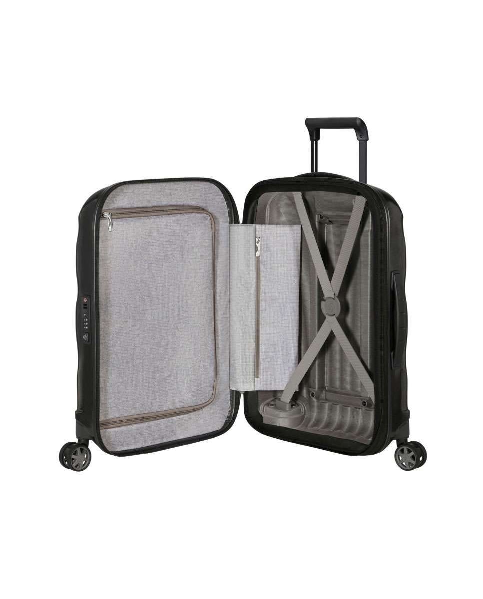 Mala de Cabine C-Lite 55cm 4 Rodas Expansível Preto 36L Preto-2