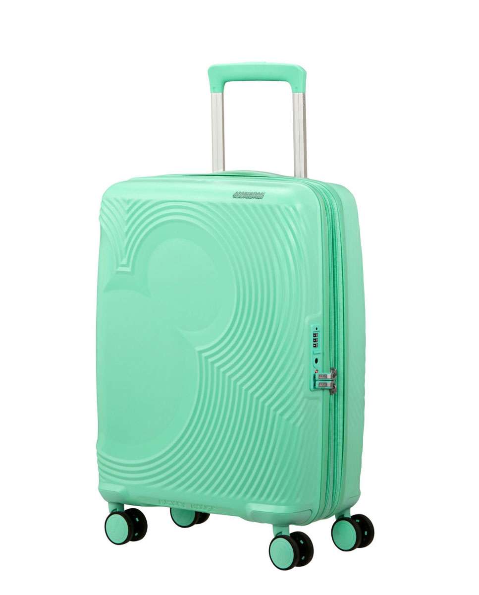 Mala de Cabine 55cm Expansível 4 Rodas Mickey Verde Menta 37L Verde-1