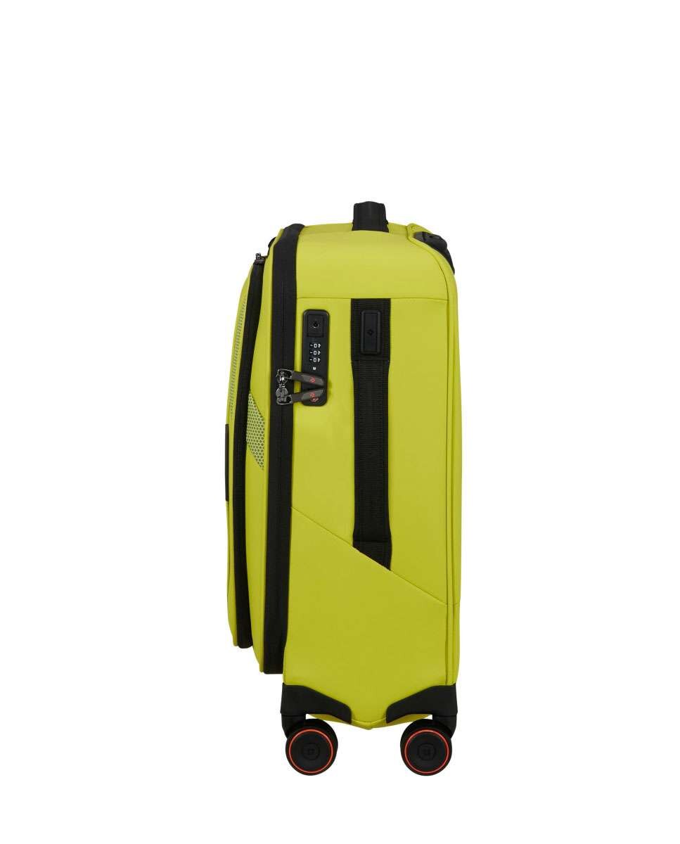 Mala de Cabine Glazed 55cm 4 Rodas Expansível Lima 44L Amarelo-3