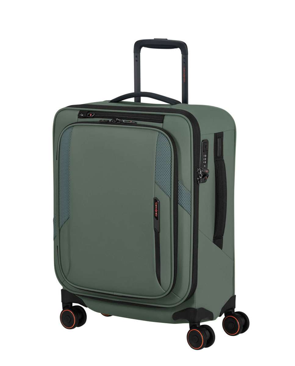 Imagem 0 de Mala de Cabine Glazed 55cm 4 Rodas Expansível Verde 44L