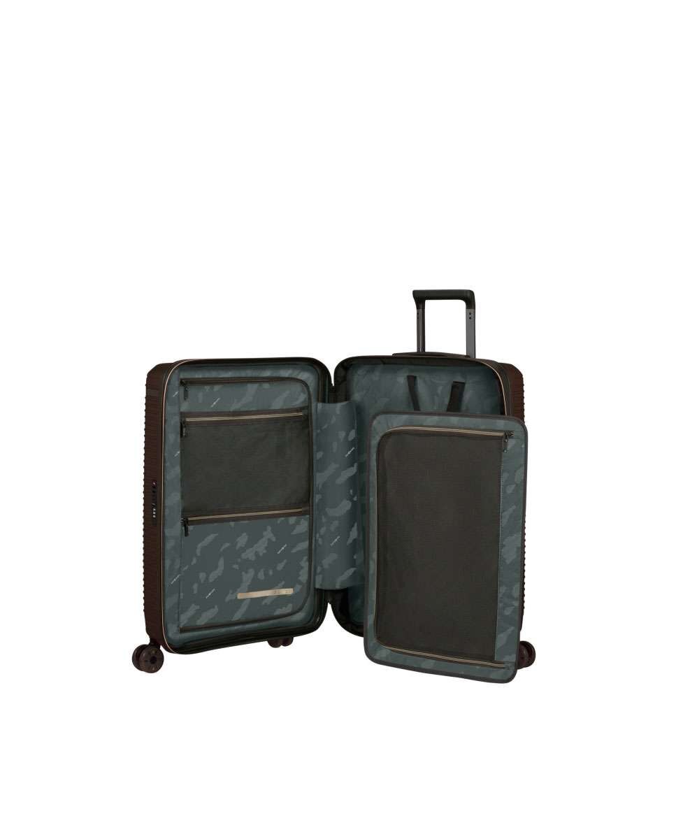 Mala de Viagem Média Prodiver HS 69cm Expansível 4 Rodas Café 78L Castanho-3
