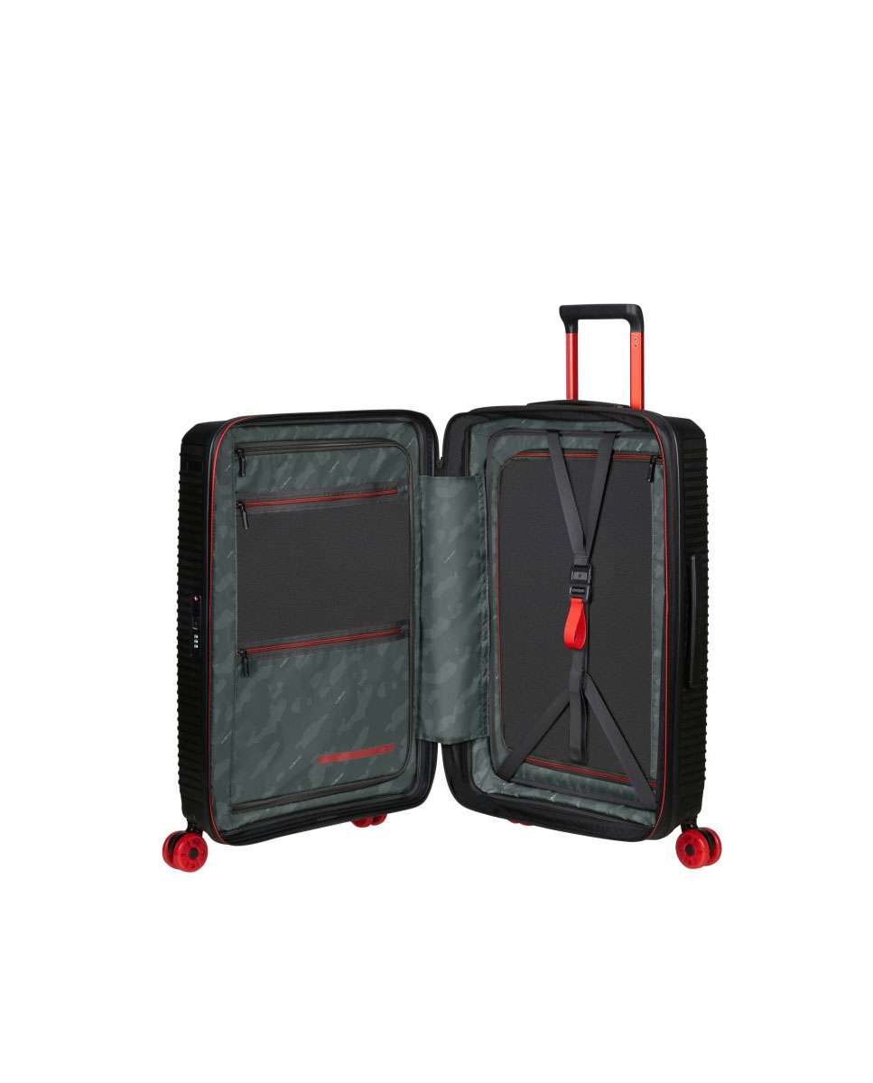 Mala de Viagem Média Prodiver HS 69cm Expansível 4 Rodas Preto 78L Preto-2