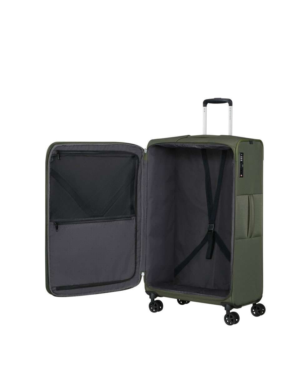 Mala de Viagem Grande Gotwist 78cm 4 Rodas Expansível Verde 107L Verde-2
