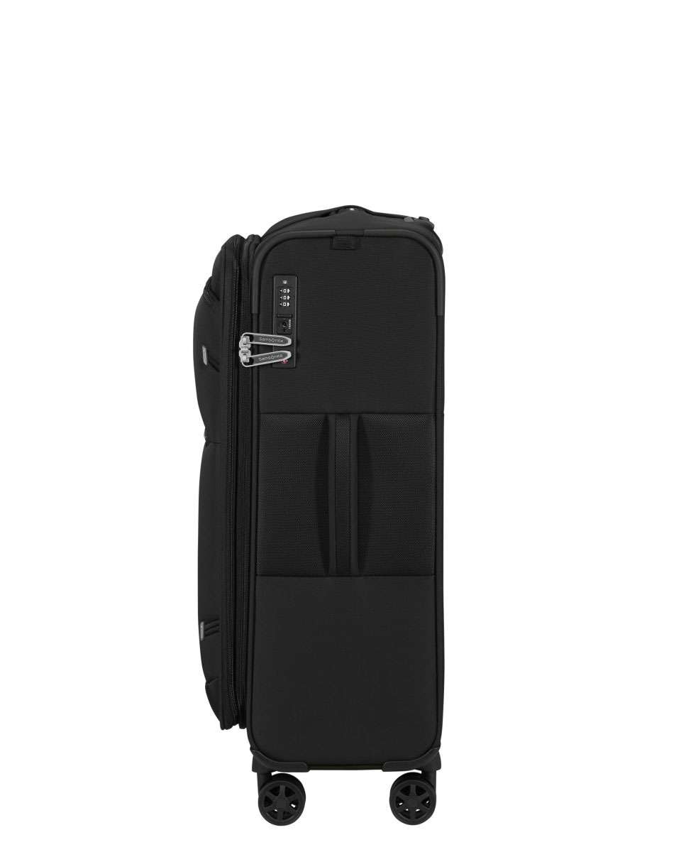 Mala de Viagem Média Gotwist 68cm 4 Rodas Expansível Preto 71L Preto-3