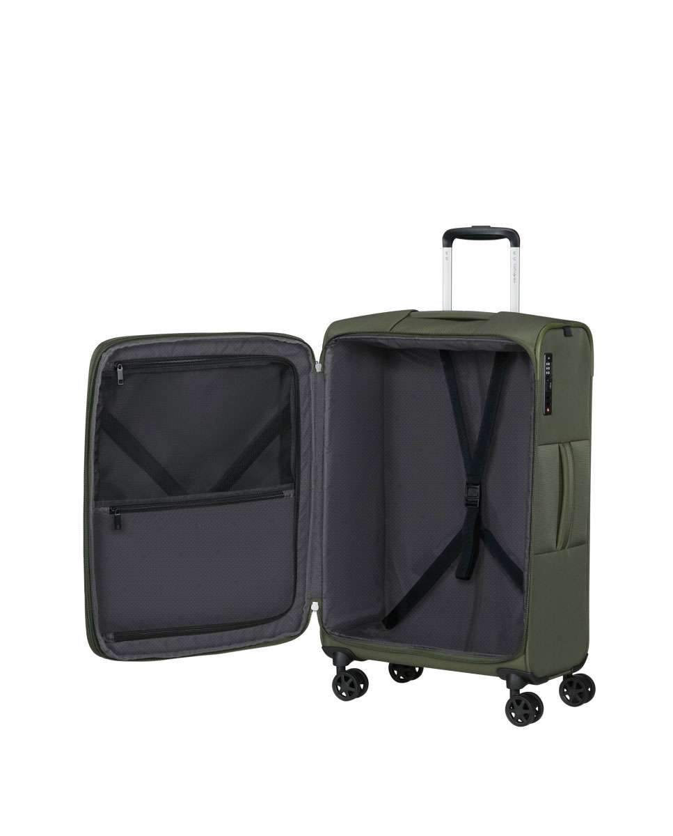 Mala de Viagem Média Gotwist 68cm 4 Rodas Expansível Verde 71L Verde-2
