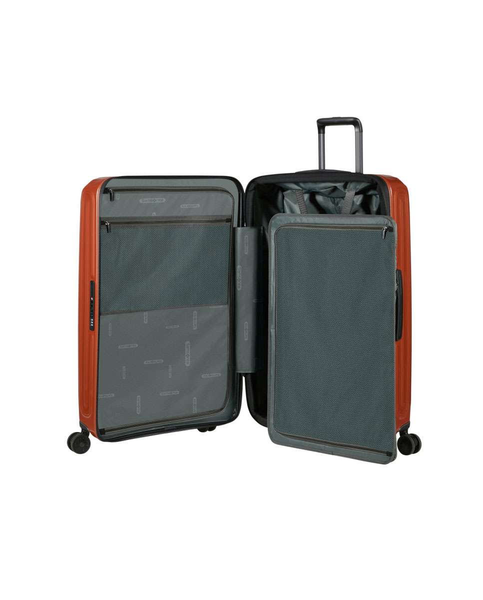 Mala de Viagem Grande 2Wander 75cm 4 Rodas Expansível Terracota Metálico 107L Vermelho-3