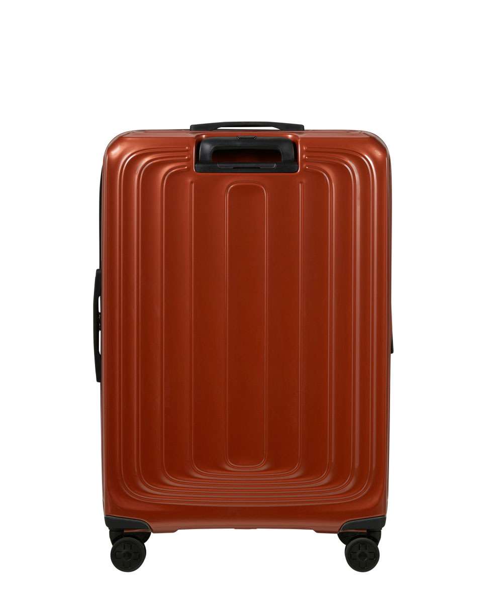 Mala de Viagem Grande 2Wander 75cm 4 Rodas Expansível Terracota Metálico 107L Vermelho-4