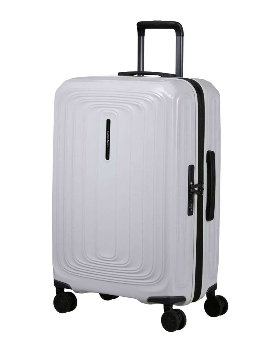 Imagem 0 de Mala de Viagem Média 2Wander 69cm 4 Rodas Expansível Branco Matálico 80L