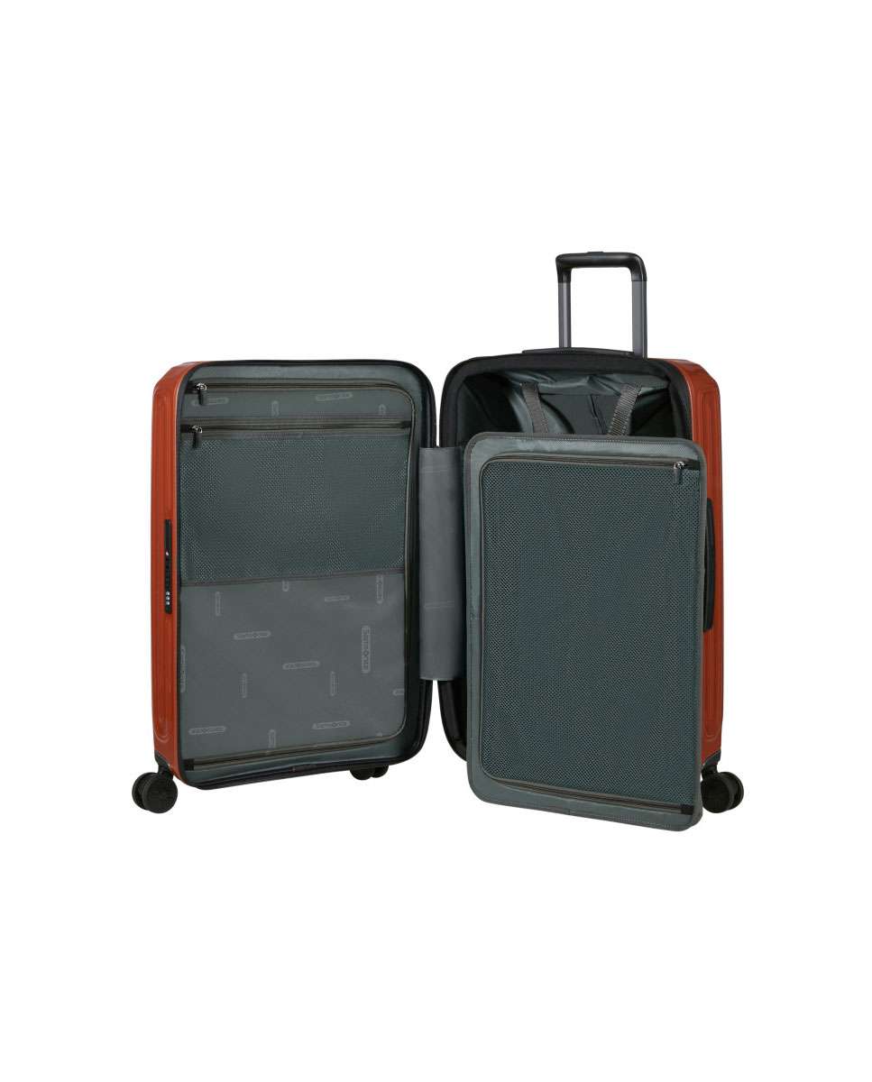 Mala de Viagem Média 2Wander 69cm 4 Rodas Expansível Terracota Matálico 80L Vermelho-3