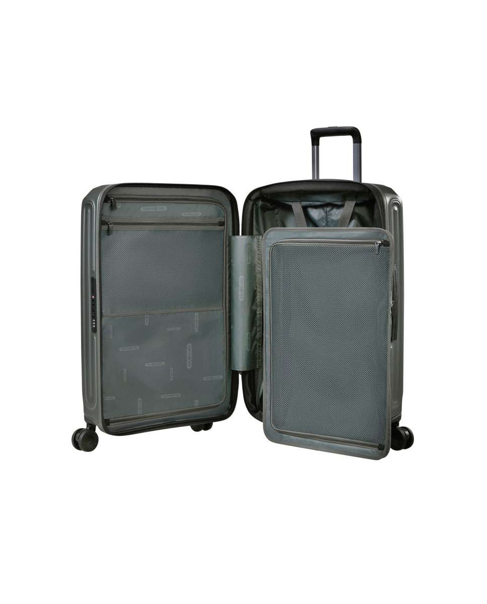 Mala de Viagem Média 2Wander 69cm 4 Rodas Expansível Caqui Mate 80L Verde-3