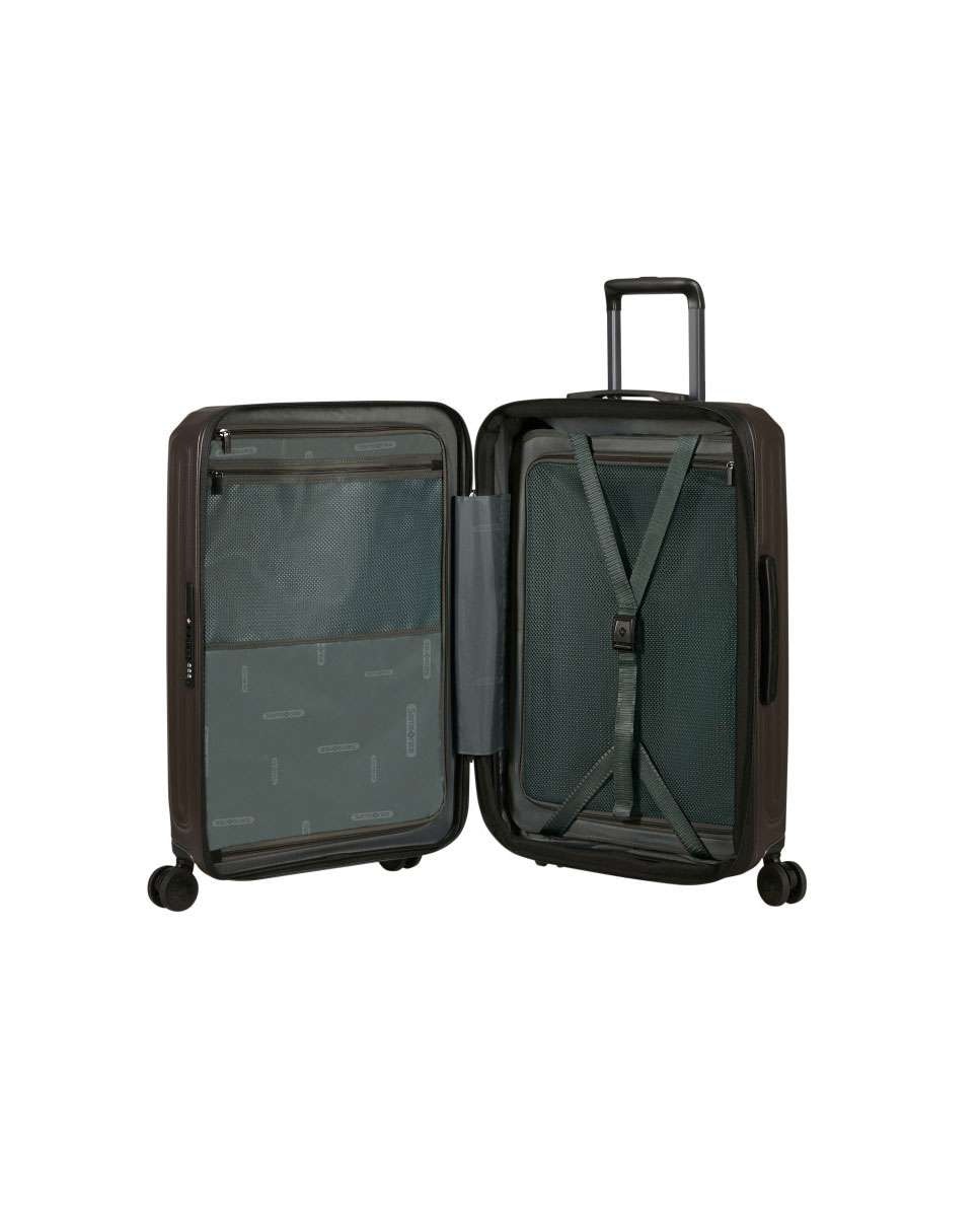 Mala de Viagem Média 2Wander 69cm 4 Rodas Expansível Castanho Mate 80L Castanho-2