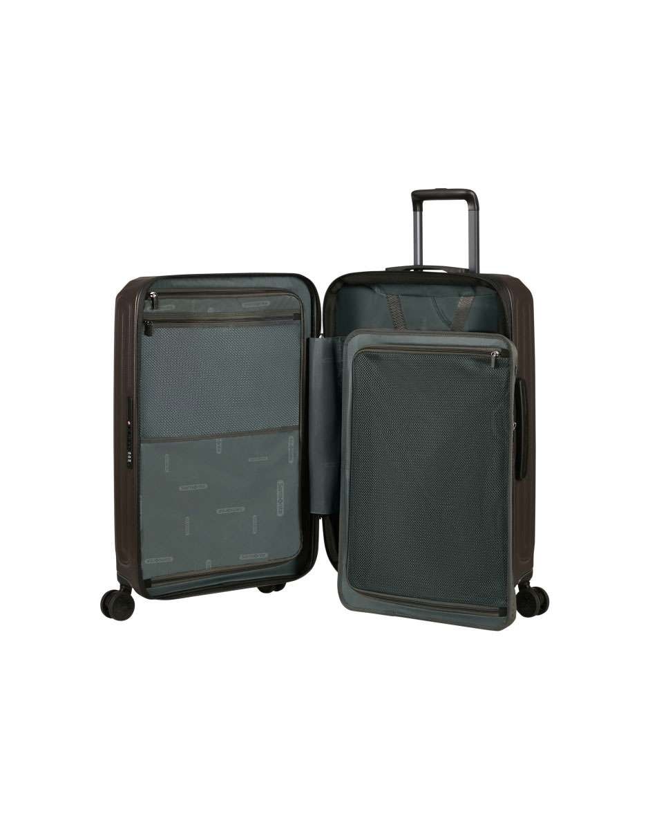 Mala de Viagem Média 2Wander 69cm 4 Rodas Expansível Castanho Mate 80L Castanho-3