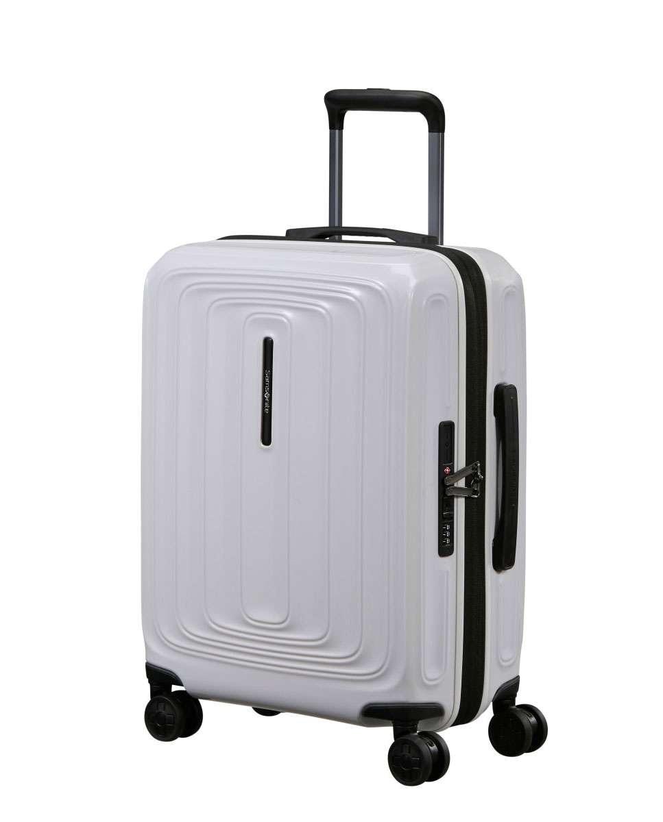 Imagem 0 de Mala de Cabine 2Wander 55cm 4 Rodas Expansível Branco Metálico 40L