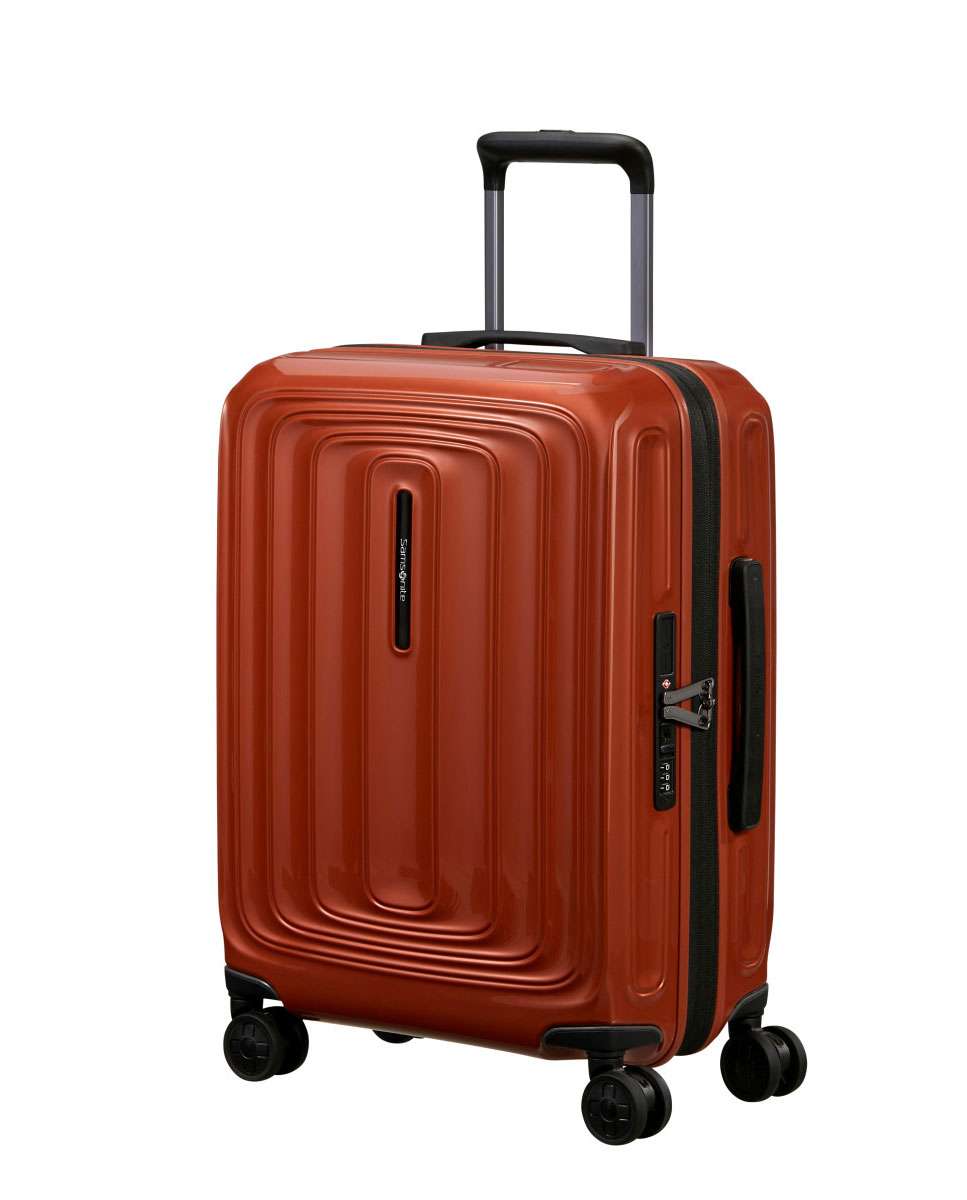 Imagem 0 de Mala de Cabine 2Wander 55cm 4 Rodas Expansível Terracota Metálico 40L