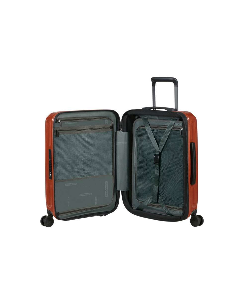 Mala de Cabine 2Wander 55cm 4 Rodas Expansível Terracota Metálico 40L Vermelho-2