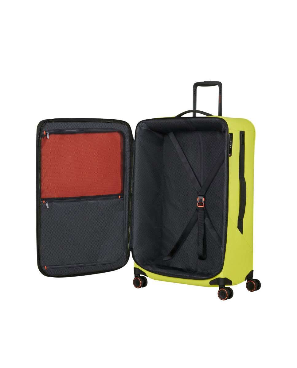 Mala de Viagem Extragrande Glazed 84cm 4 Rodas Expansível Lima 160L Amarelo-2